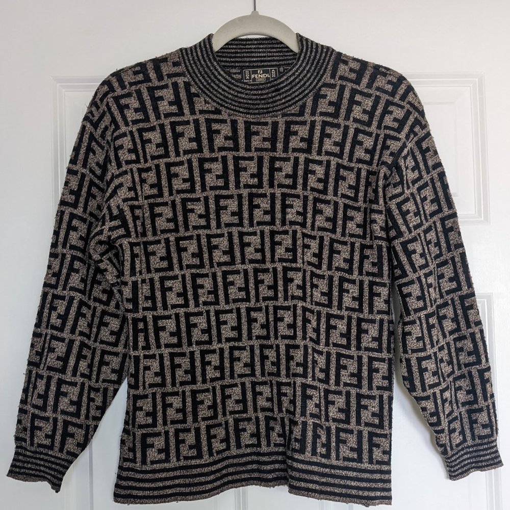 Fendi Vintage FF Zucca Monogram Sweater
